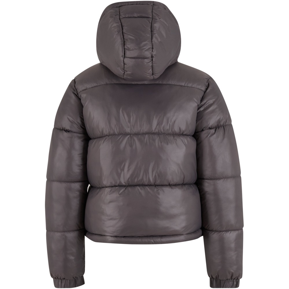 Urban Classics - Shiny Puffer with hood Kids Jacket - Grey